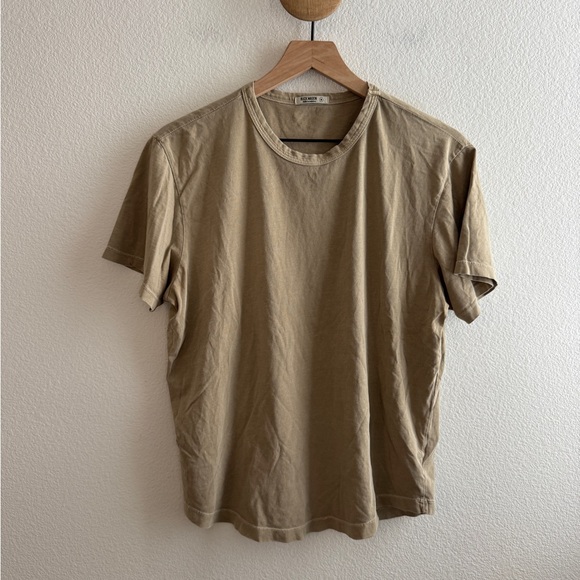 Buck Mason Tan Crew Neck Tshirt - Picture 1 of 7